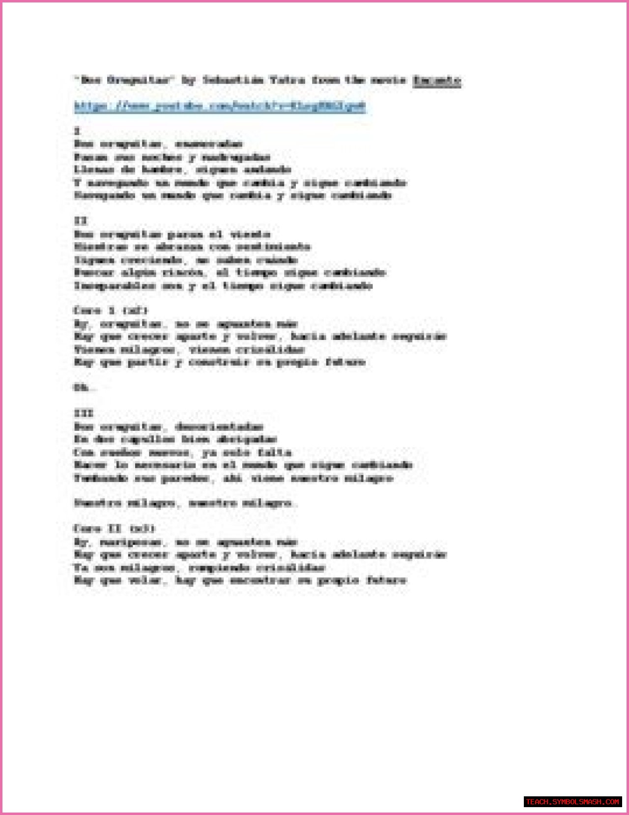 Dos Oruguitas Lyrics - Dos Oruguitas Translations